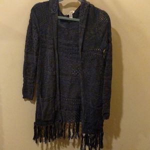 Boho fringed sweater